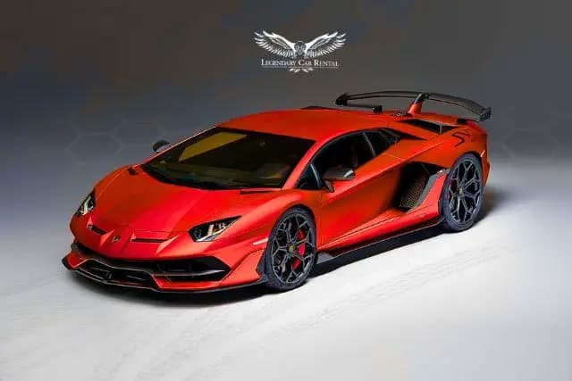 Rent a 2022 Lamborghini Aventador SVJ in Dubai — V12 royalty with a Nürburgring record.