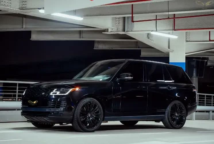 Rent a 2023 Range Rover Vogue in Dubai — The benchmark luxury SUV.