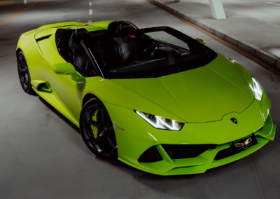 Rent Lamborghini Huracan Evo Spider in Dubai – Green