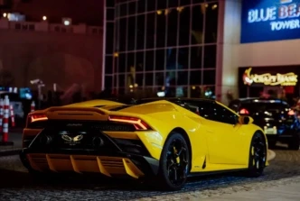 Rent lamborghini Huracan Evo spyder in dubai