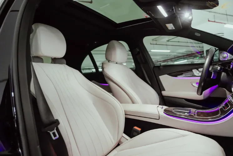 Interior of Mercedes E350