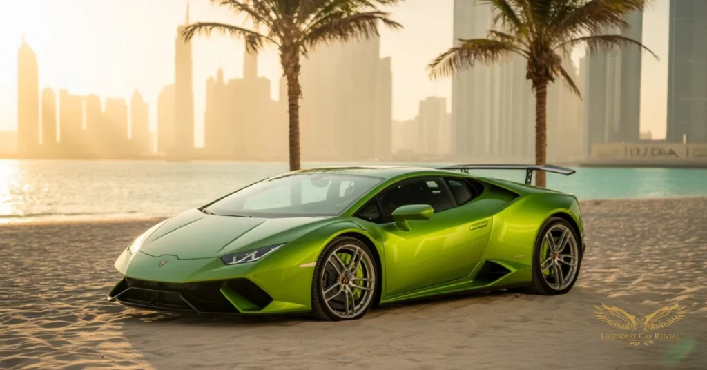 Rent Lamborghini Huracan in Dubai.