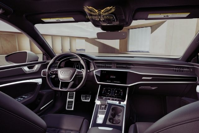 Interior Audi RS7 Rental Dubai