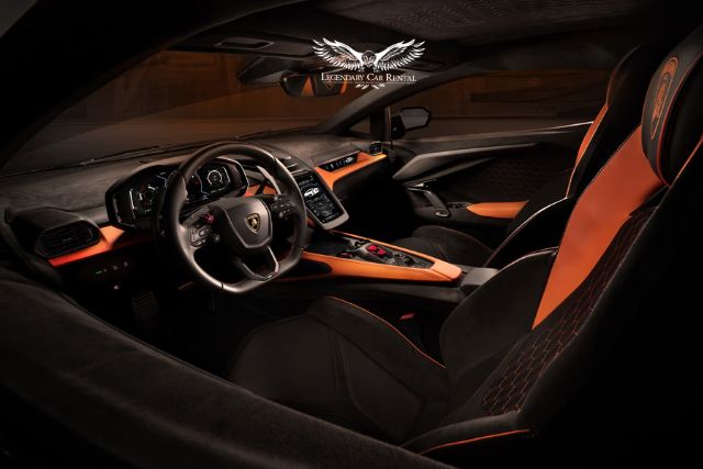 Interior Lamborghini Revuelto Rental