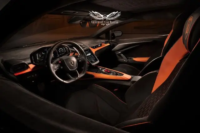 Interior Lamborghini Revuelto Rental