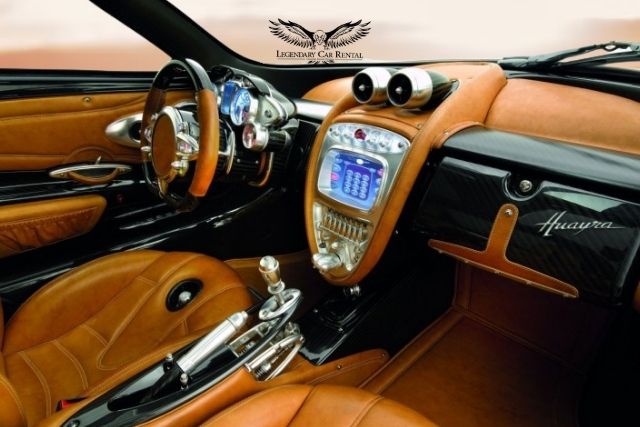 Interior - Pagani Huayra Rental Dubai